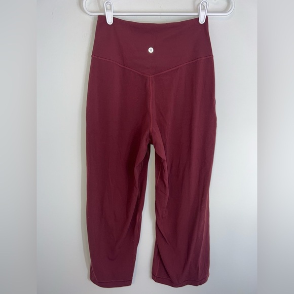 Lululemon Align High-Rise Cropped Jogger - Mulled Wine sz 6 - Picture 14 of 16